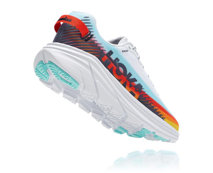 Hoka One One Hardloopschoenen Heren - Ironman Rincon 2 - Wit/Blauw - TQ7268539